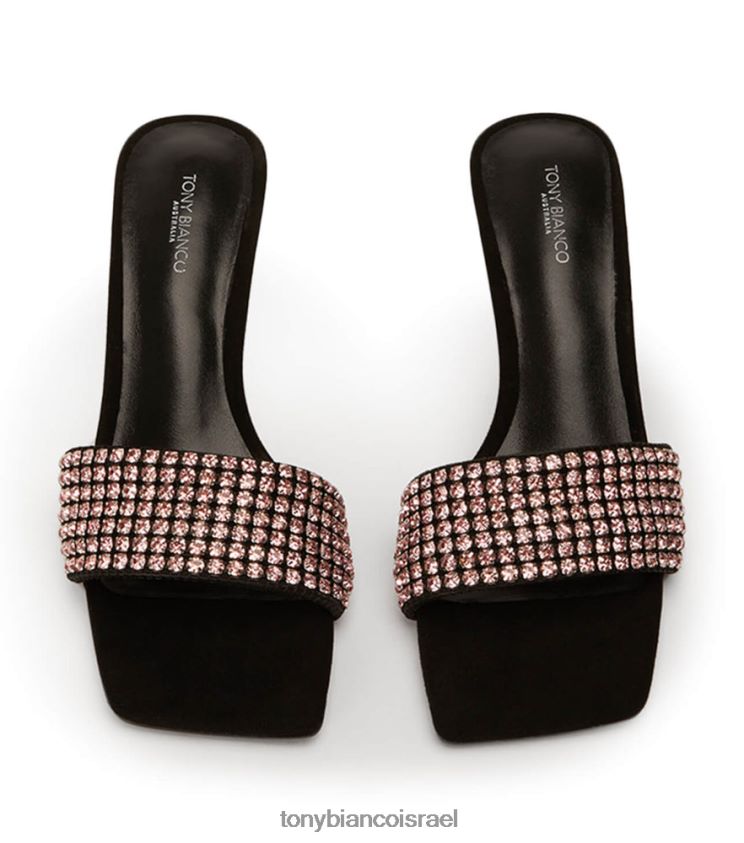 עקבים נמוכים | נשים קריסטל ורוד/זמש שחור Tony Bianco עקבי עמוס 8BNR8T290